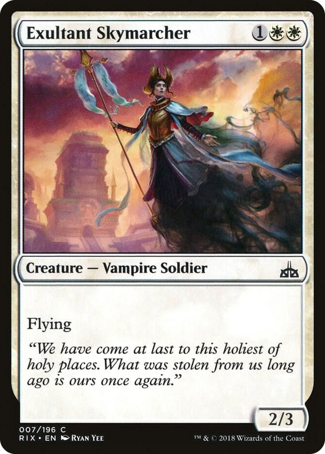 0007 Exultant Skymarcher C Rivals of Ixalan