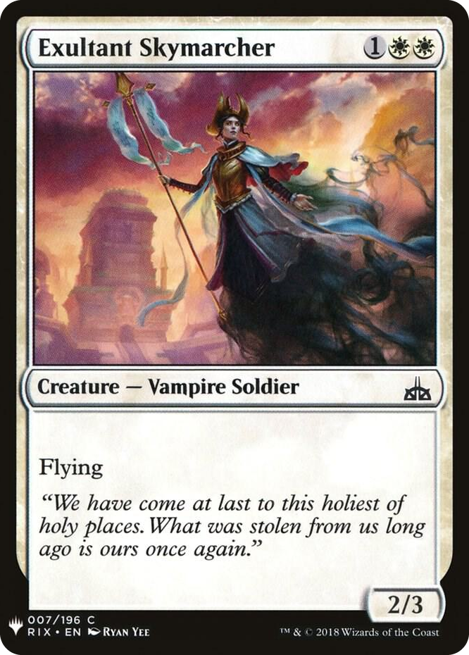 Exultant Skymarcher #7 C - The List Reprints Pokemon card