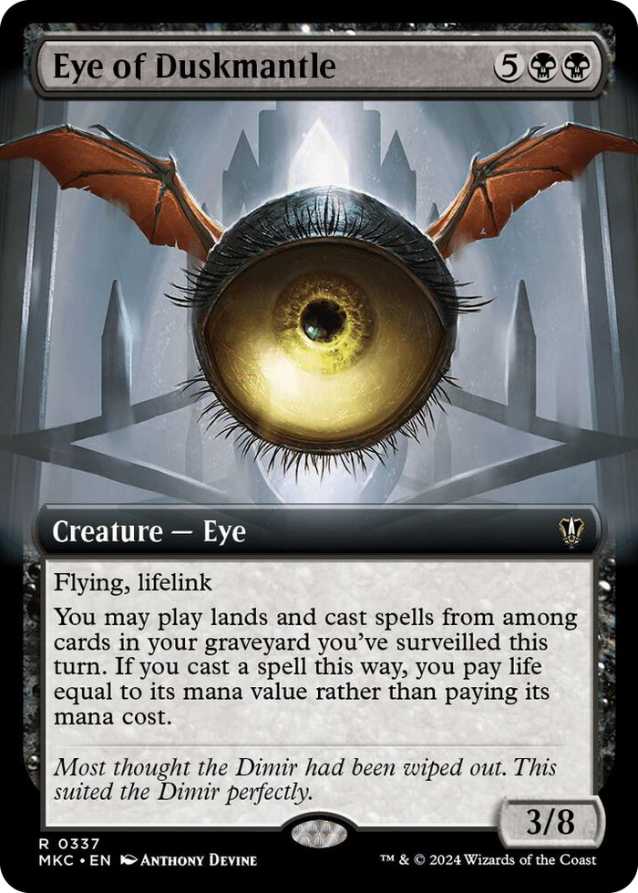 Eye of Duskmantle (Extended Art) #337 R - Commander: Murders at Karlov Manor Pokemon card