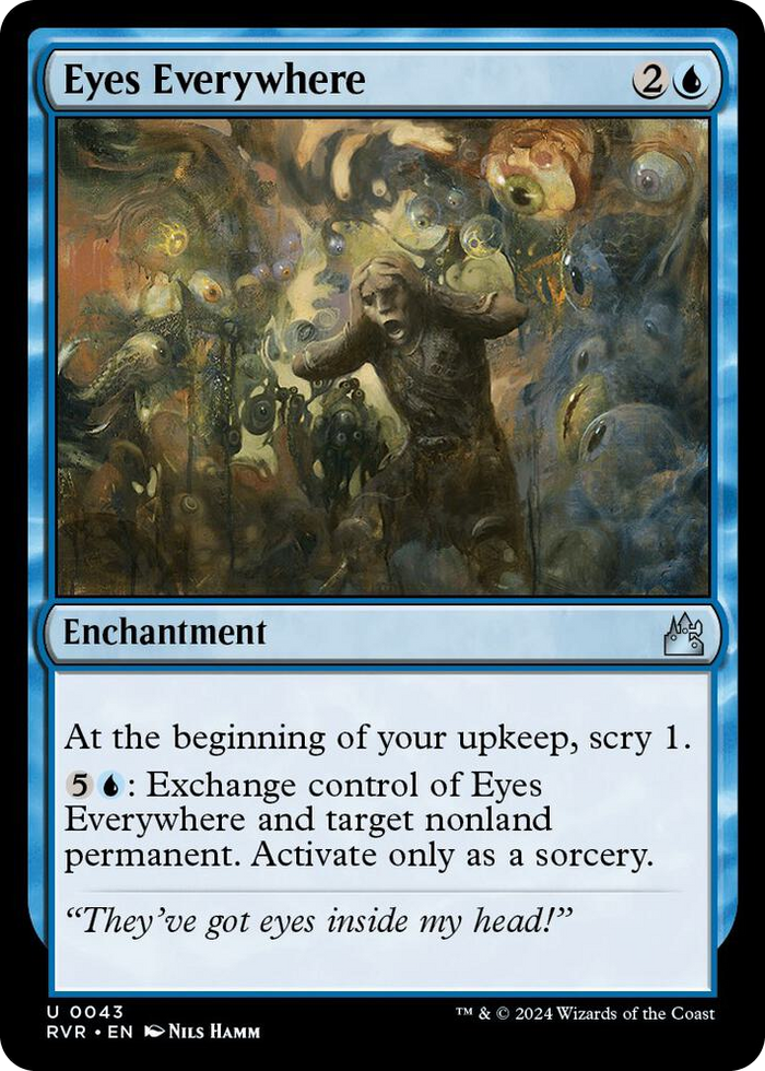 Eyes Everywhere #43 U - Ravnica Remastered Pokemon card