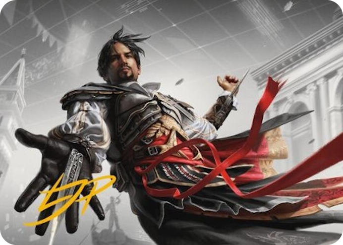Ezio Auditore da Firenze Art Card (Gold-Stamped Signature) #13 S - Art Series: Universes Beyond: Assassin's Creed Pokemon card