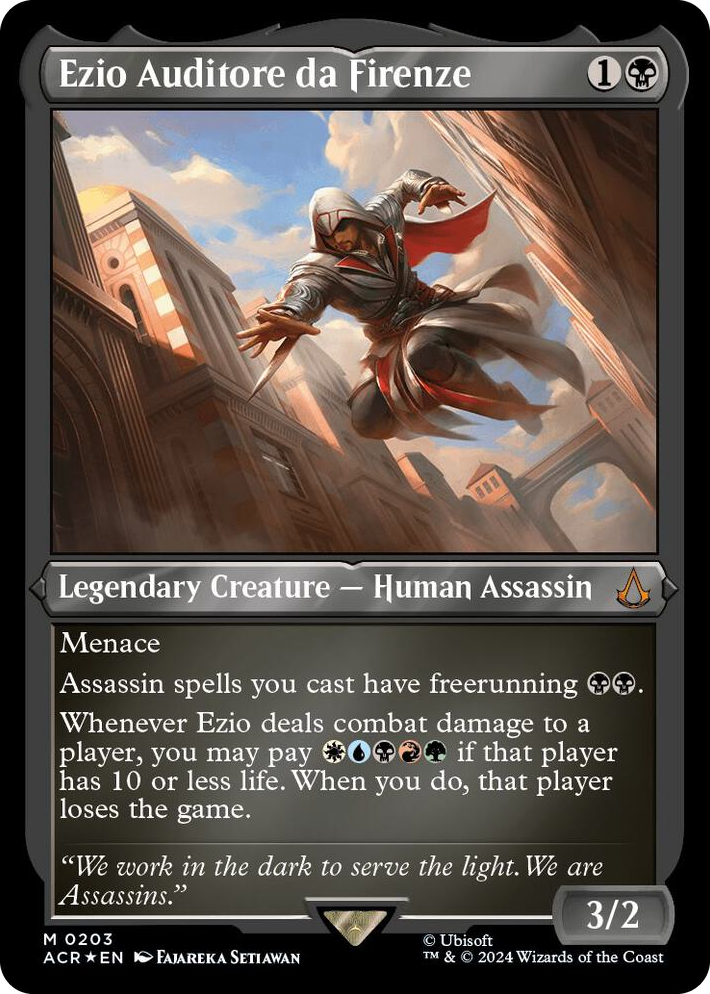 0203 Ezio Auditore da Firenze (Foil Etched) M Universes Beyond: Assassin's Creed