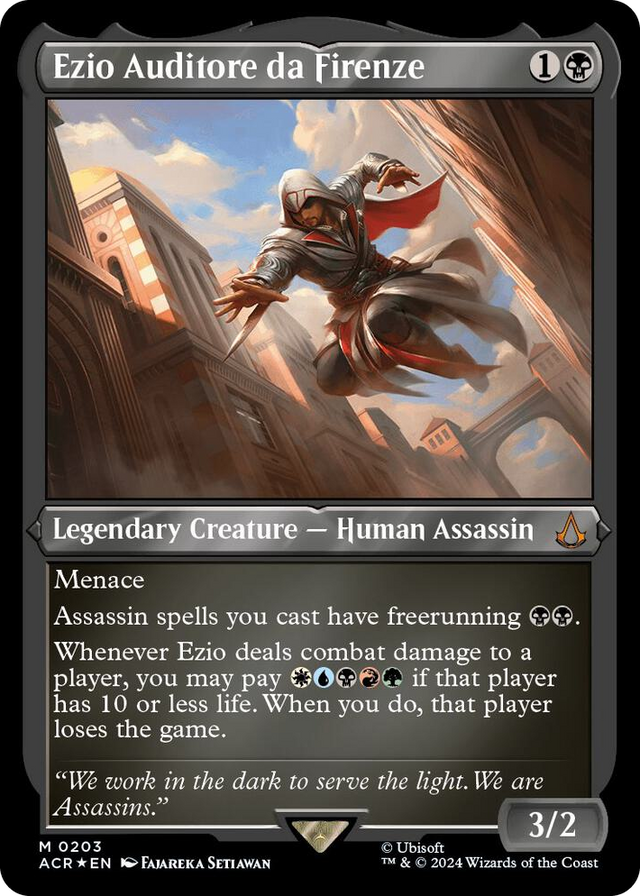 0203 Ezio Auditore da Firenze (Foil Etched) M Universes Beyond: Assassin's Creed