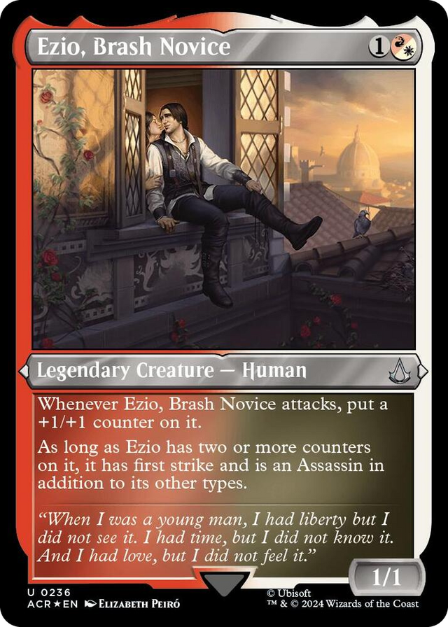 0236 Ezio, Brash Novice (Foil Etched) U Universes Beyond: Assassin's Creed