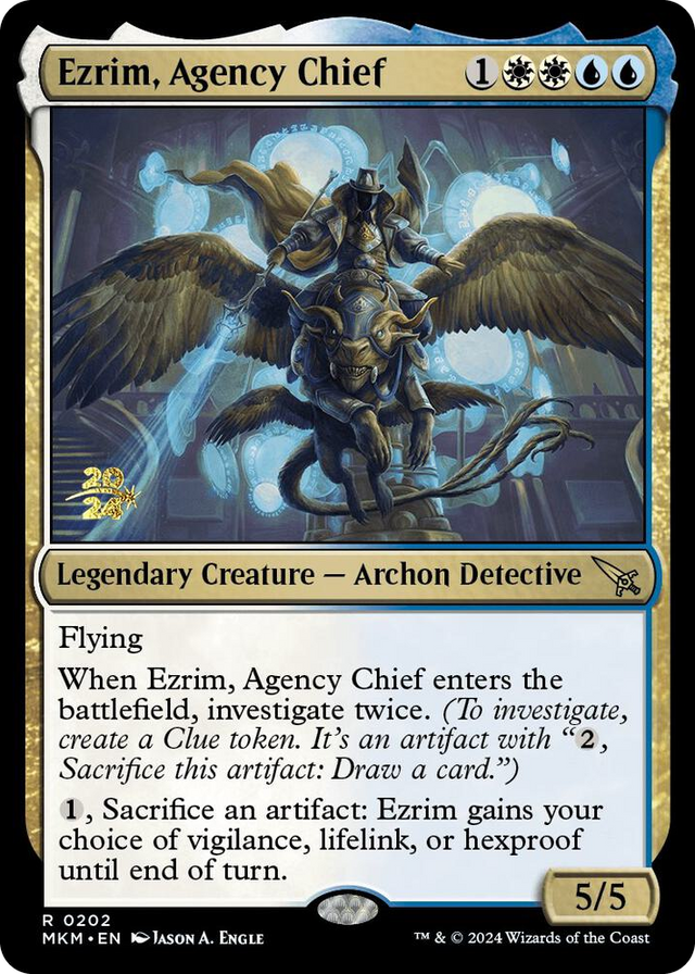 0202 Ezrim, Agency Chief R Prerelease Cards