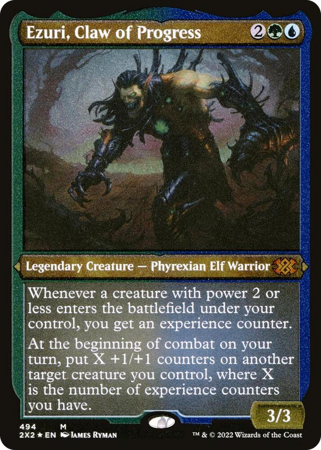 0494 Ezuri, Claw of Progress (Foil Etched) M Double Masters 2022