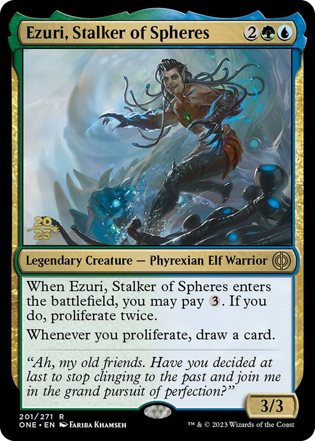 0201 Ezuri, Stalker of Spheres R Prerelease Cards