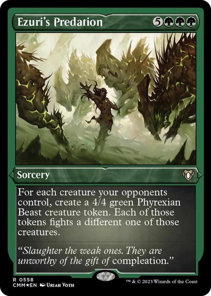 0558 Ezuri's Predation (Foil Etched) R Commander Masters