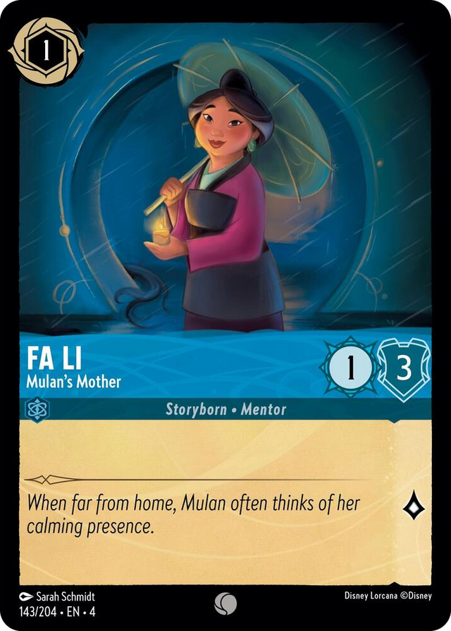0143 Fa Li - Mulan's Mother Common Ursula's Return