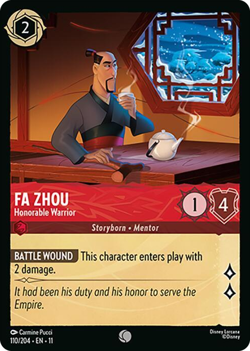 0110 Fa Zhou - Honorable Warrior Common Winterspell