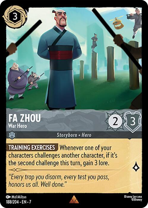 0188 Fa Zhou - War Hero Rare Archazia's Island