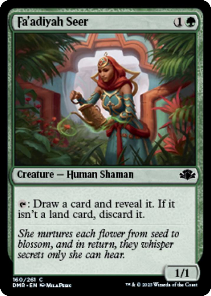 Fa'adiyah Seer #160 C - Dominaria Remastered Pokemon card