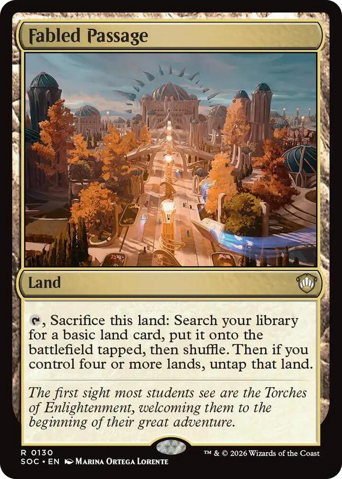 Fabled Passage #130 R - Commander: Secrets of Strixhaven Pokemon card