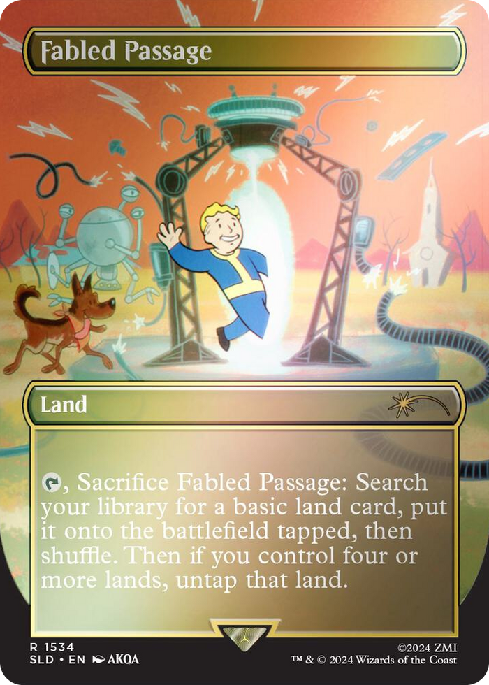Fabled Passage (1534) (Rainbow Foil) #1534 R - Secret Lair Drop Series Pokemon card