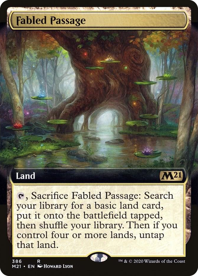 0386 Fabled Passage (Extended Art) R Core Set 2021