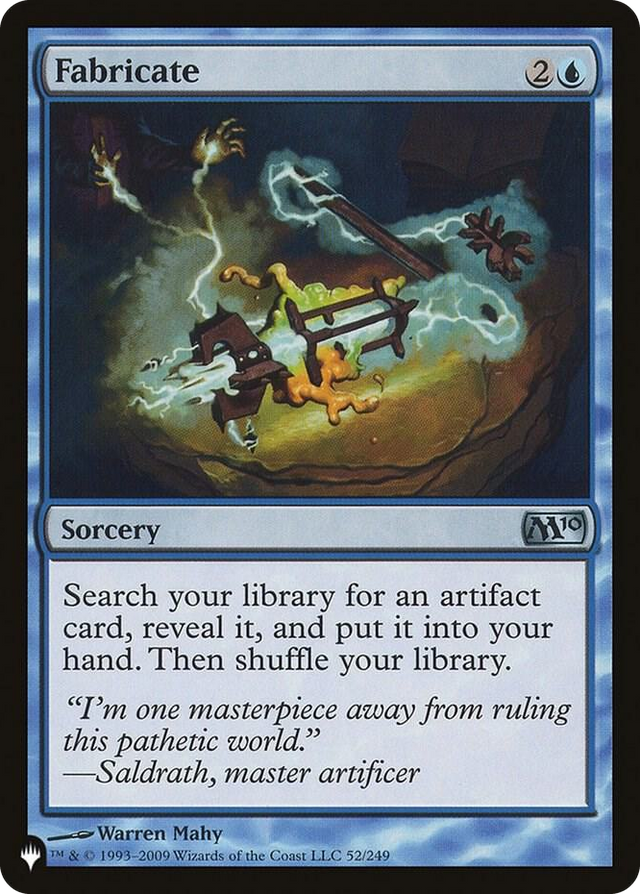 0052 Fabricate U The List Reprints