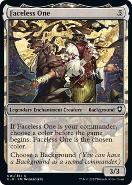 0001 Faceless One C Commander Legends: Battle for Baldur's Gate