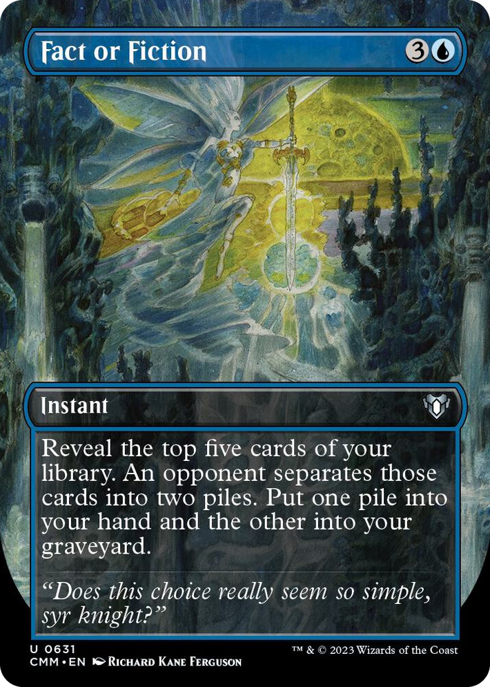 0631 Fact or Fiction (Borderless) U Commander Masters