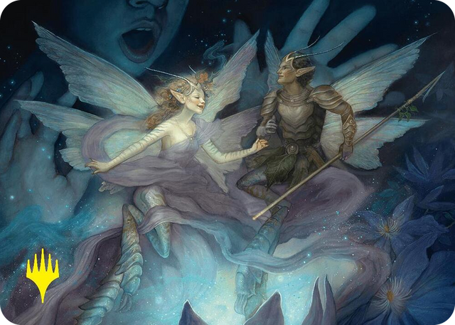 0006 Faebloom Trick Art Card (6/54) (Gold-Stamped Signature) S Art Series: Foundations