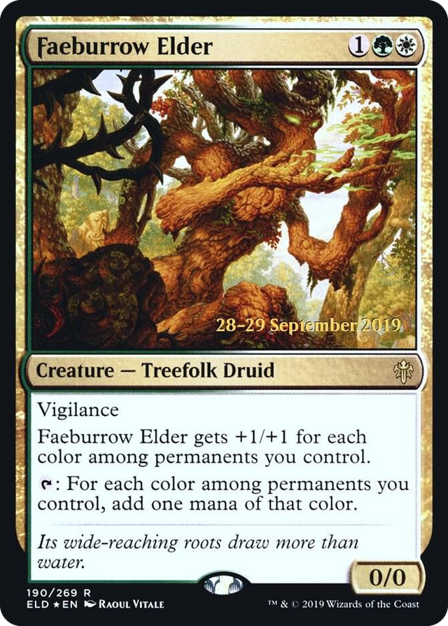0190 Faeburrow Elder R Prerelease Cards