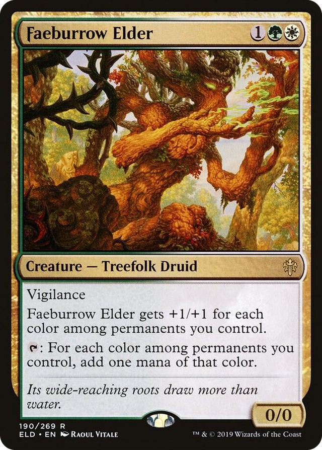 0190 Faeburrow Elder R Throne of Eldraine