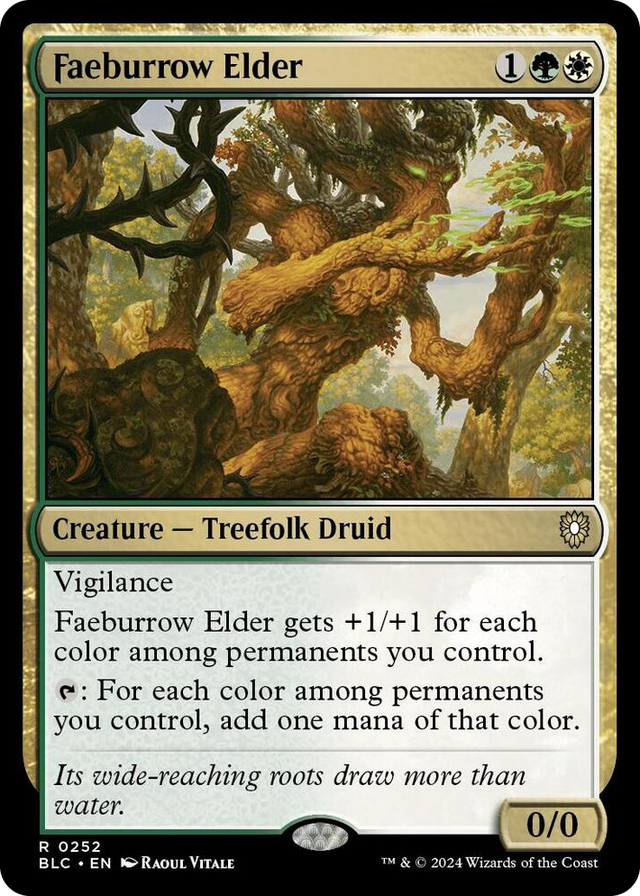 0252 Faeburrow Elder R Commander: Bloomburrow