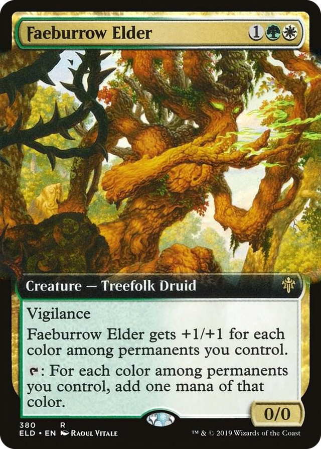 0380 Faeburrow Elder (Extended Art) R Throne of Eldraine