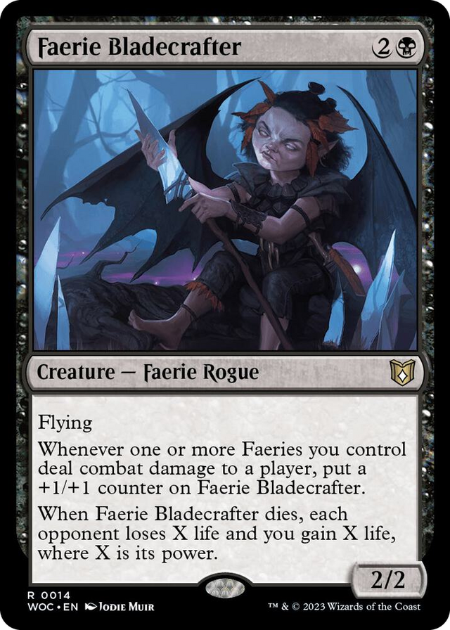 0014 Faerie Bladecrafter R Commander: Wilds of Eldraine