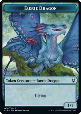 0006 Faerie Dragon Token T Commander Legends: Battle for Baldur's Gate