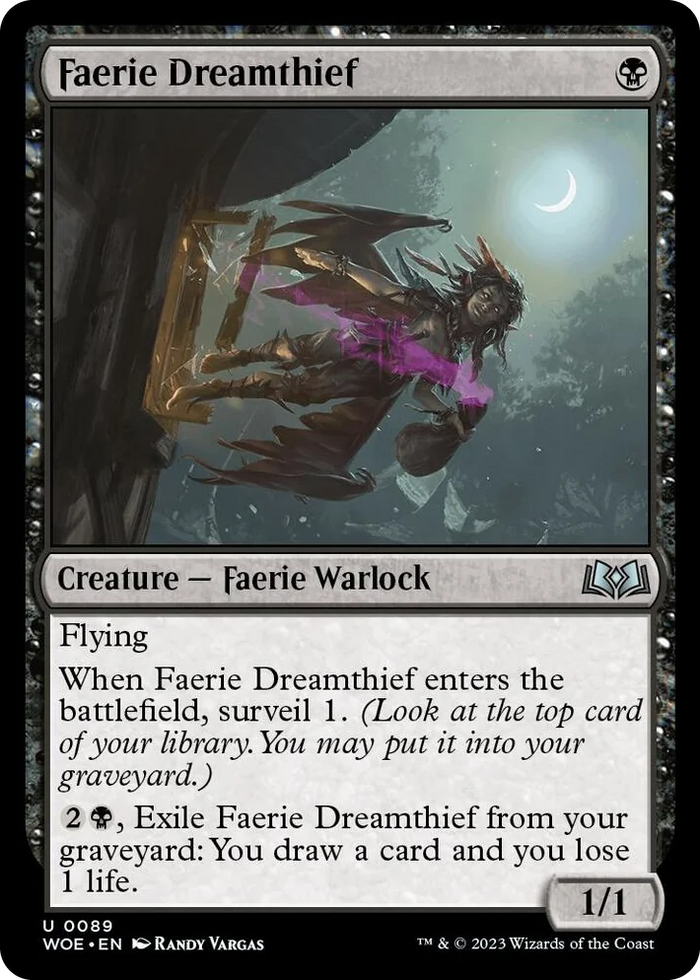 0089 Faerie Dreamthief U Wilds of Eldraine