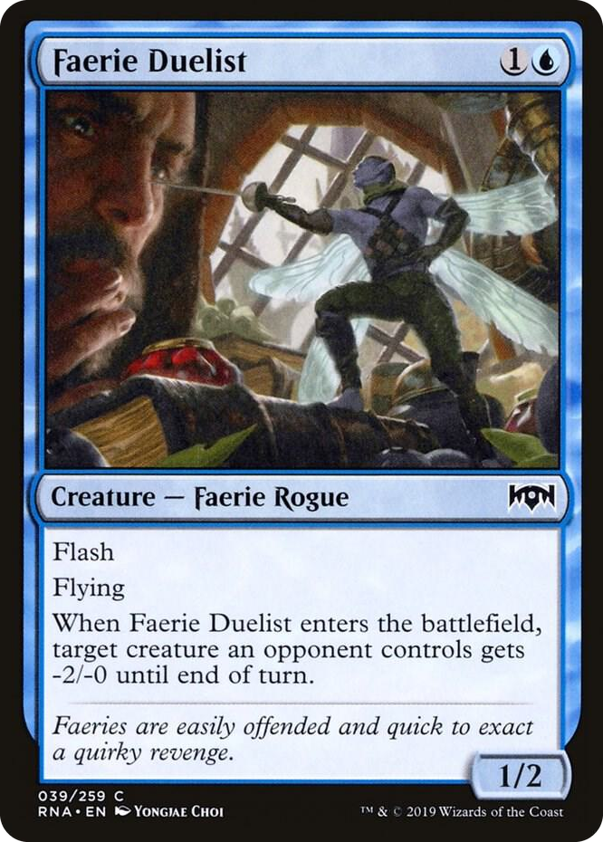 0039 Faerie Duelist C Ravnica Allegiance