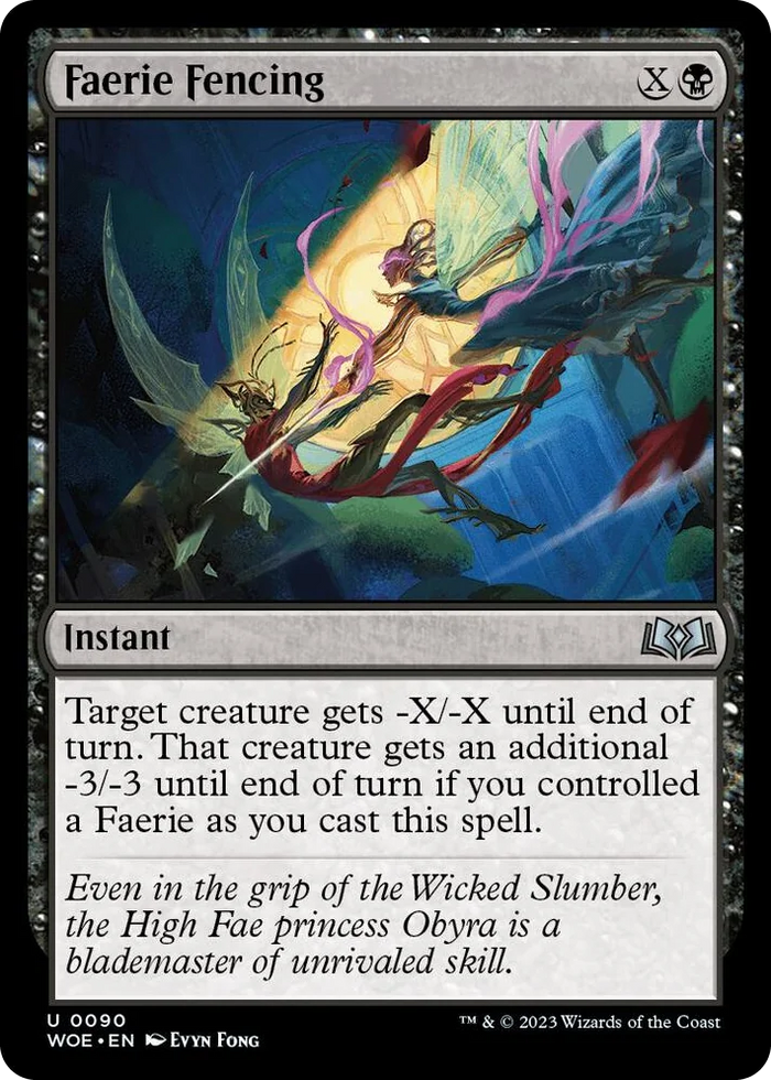 0090 Faerie Fencing U Wilds of Eldraine