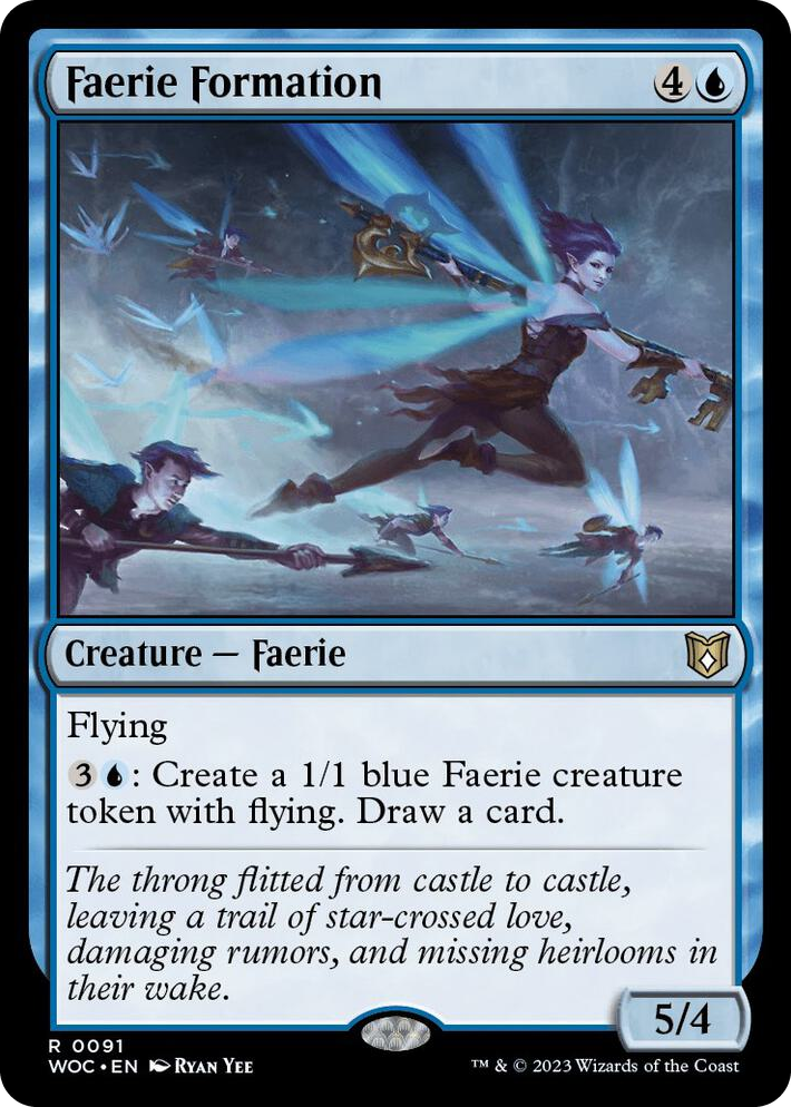 0091 Faerie Formation R Commander: Wilds of Eldraine