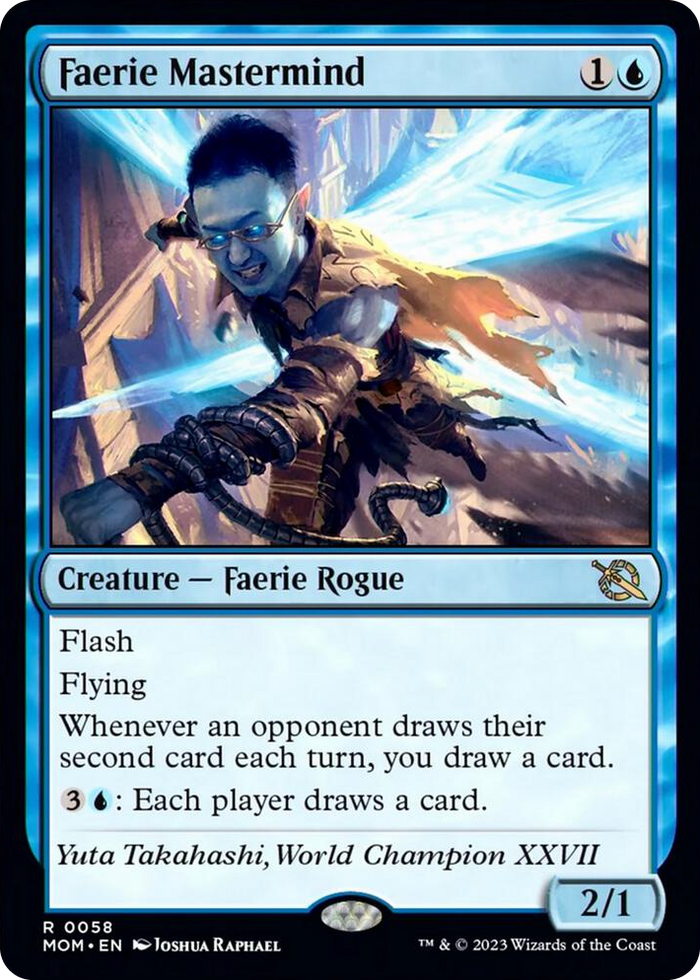 Faerie Mastermind #58 R - March of the Machine Pokemon card