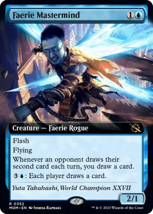 0352 Faerie Mastermind (Extended Art) R March of the Machine
