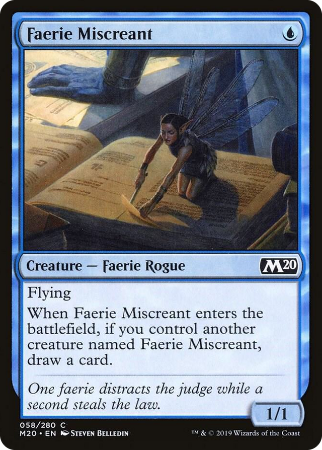0058 Faerie Miscreant C Core Set 2020