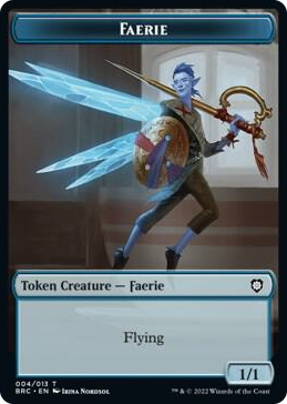 0004 Faerie // Powerstone Double-Sided Token T Commander: The Brothers' War