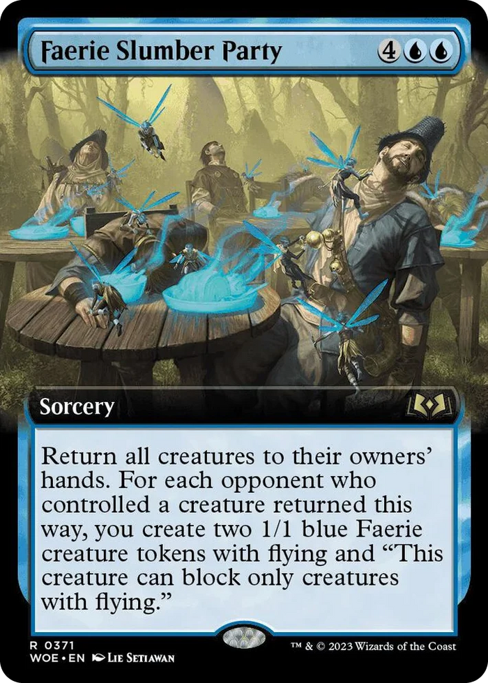 0371 Faerie Slumber Party (Extended Art) R Wilds of Eldraine