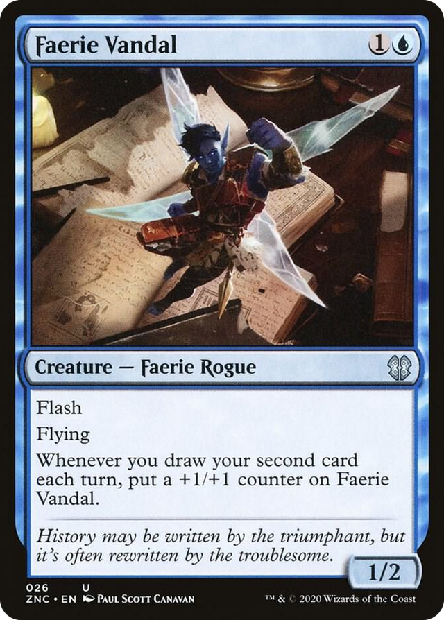 0026 Faerie Vandal U Commander: Zendikar Rising