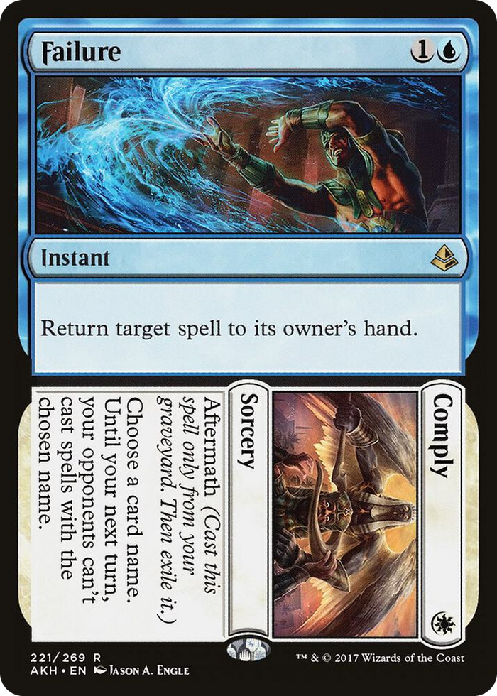 Failure // Comply #221 R - Amonkhet Pokemon card