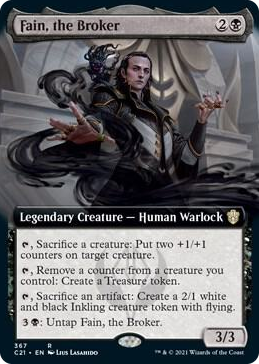 0367 Fain, the Broker (Extended Art) R Commander 2021