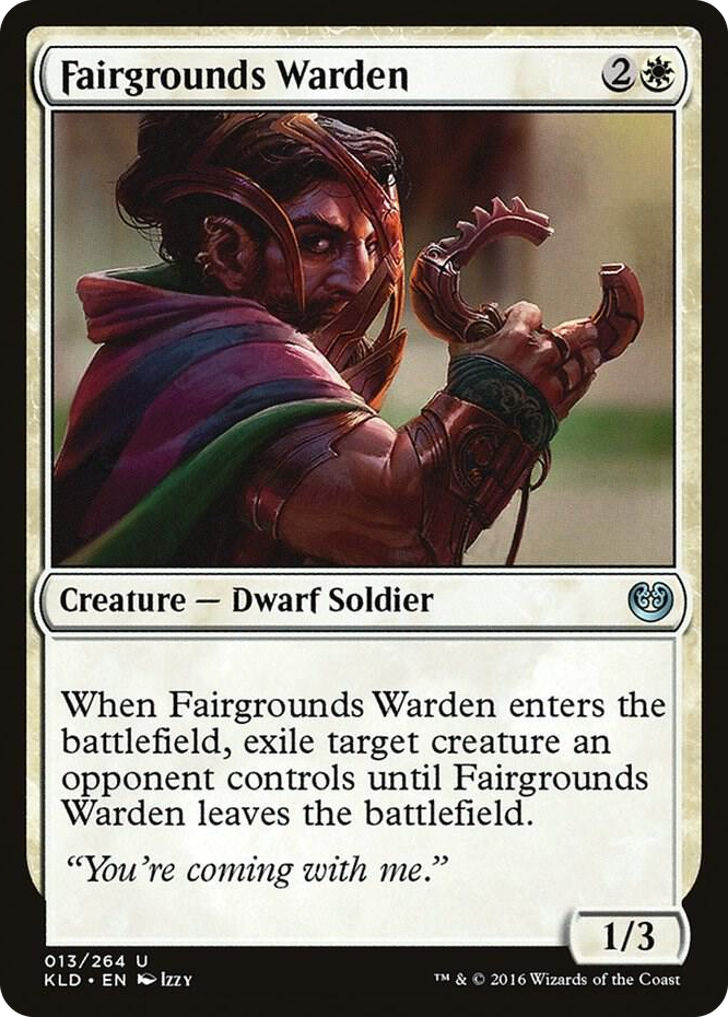 Fairgrounds Warden #13 U - Kaladesh Pokemon card