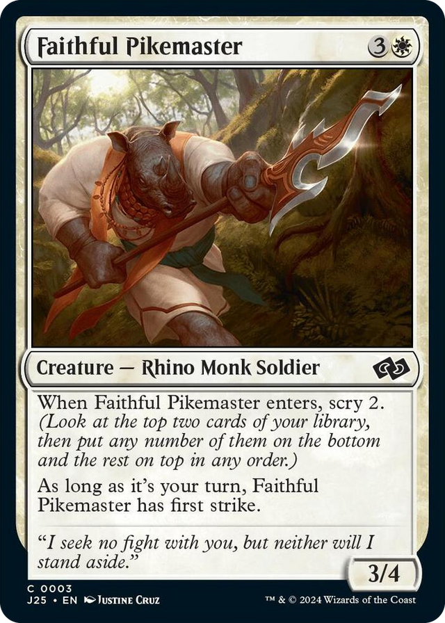 0003 Faithful Pikemaster C Foundations Jumpstart