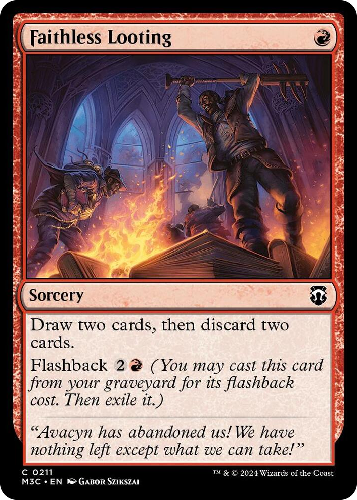 0211 Faithless Looting C Commander: Modern Horizons 3