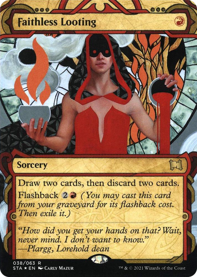 0038 Faithless Looting (Foil Etched) R Strixhaven: Mystical Archive