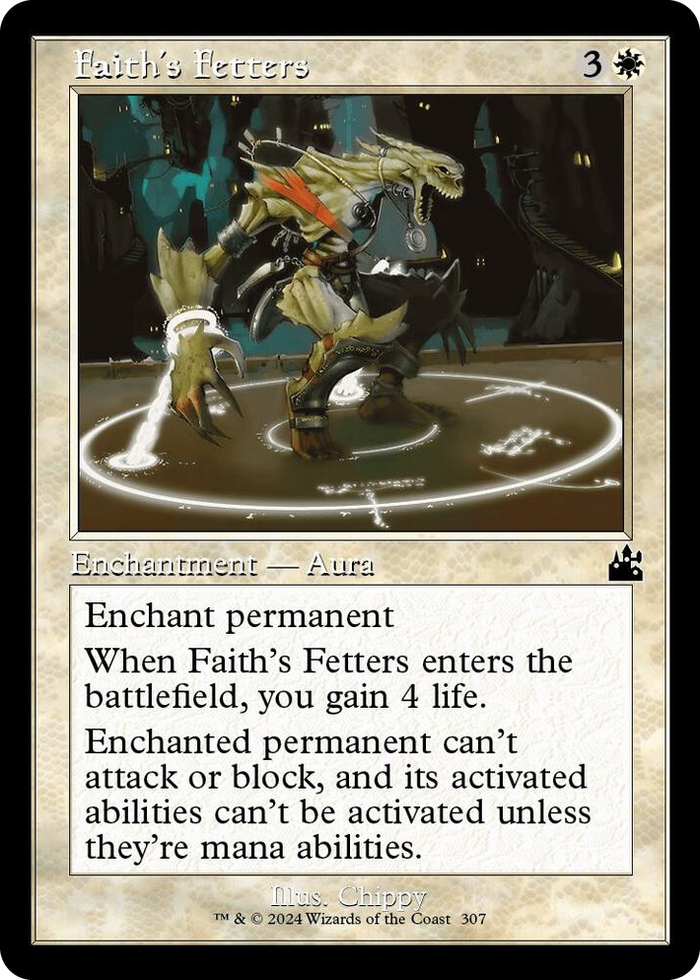 Faith's Fetters (Retro Frame) #307 C - Ravnica Remastered Pokemon card