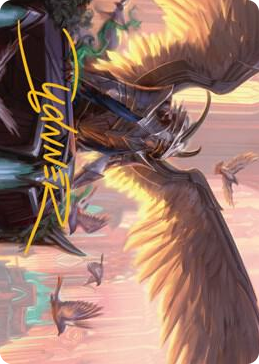 0025 Falco Spara, Pactweaver Art Card (25/81) (Gold-Stamped Signature) S Art Series: Streets of New Capenna