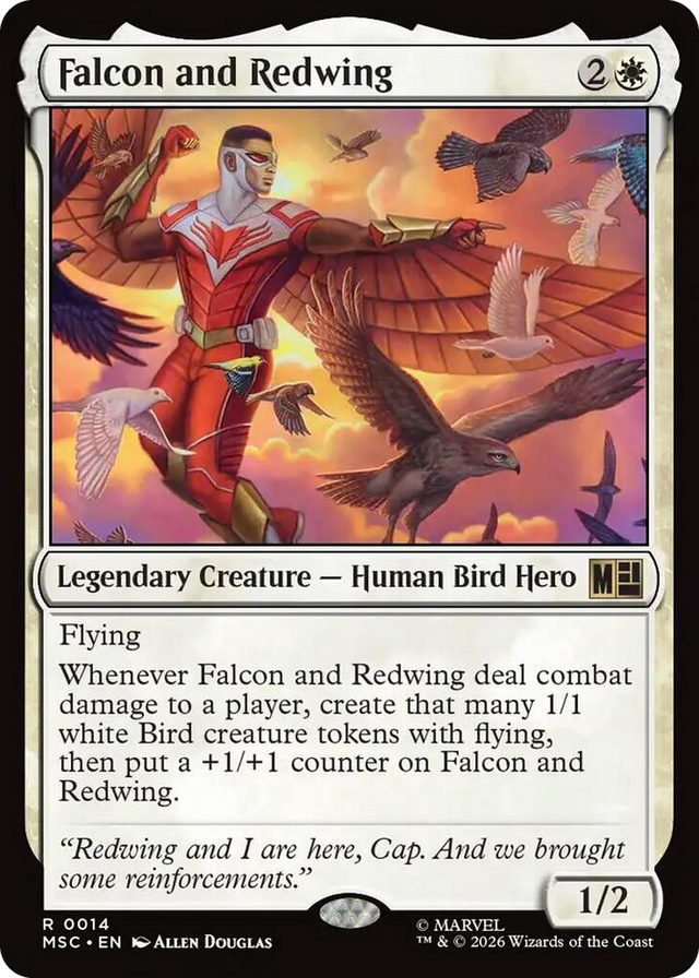 0014 Falcon and Redwing R Commander: Marvel Super Heroes