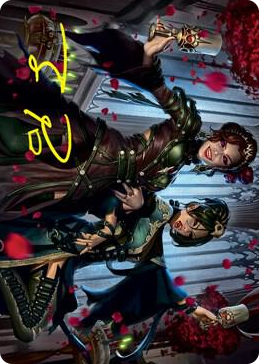 0073 Falkenrath Celebrants (73/81) Art Card (Gold-Stamped Signature) S Art Series: Innistrad: Crimson Vow