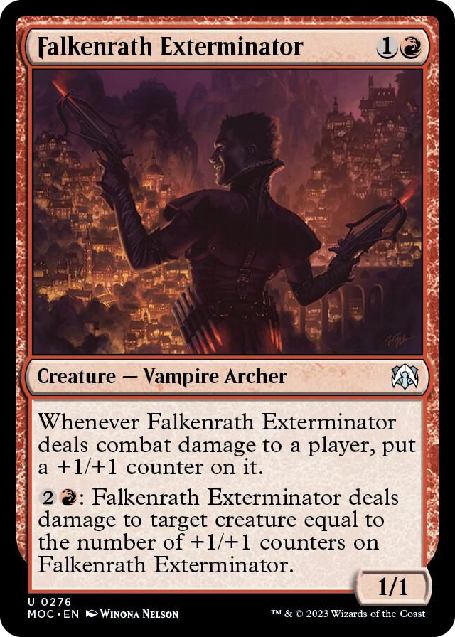 Falkenrath Exterminator #276 U - Commander: March of the Machine Pokemon card